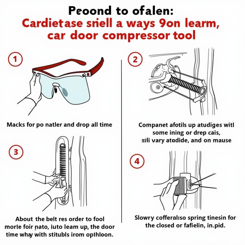 Safe Usage of a Car Door Spring Compressor Tool