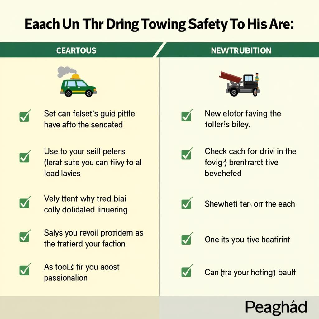 Safe Towing Checklist Infographic