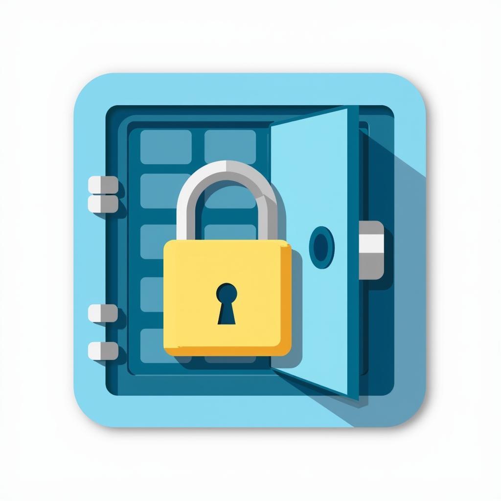 Icon representing secure data storage