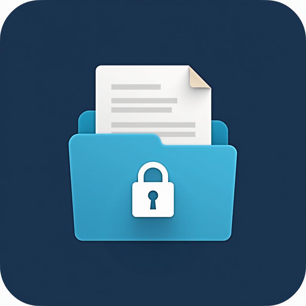 Secure Document Storage Icon