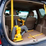 Securely Loading Woodworking Tools in a Vehicle