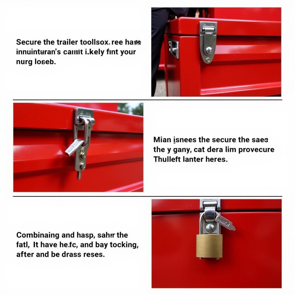 Securing a Trailer Tool Box