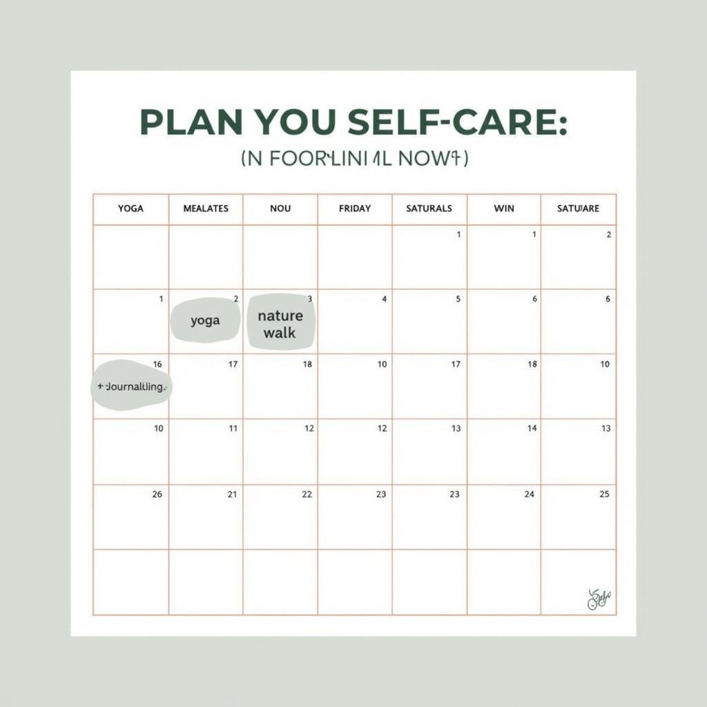 Establishing a Self Care Routine