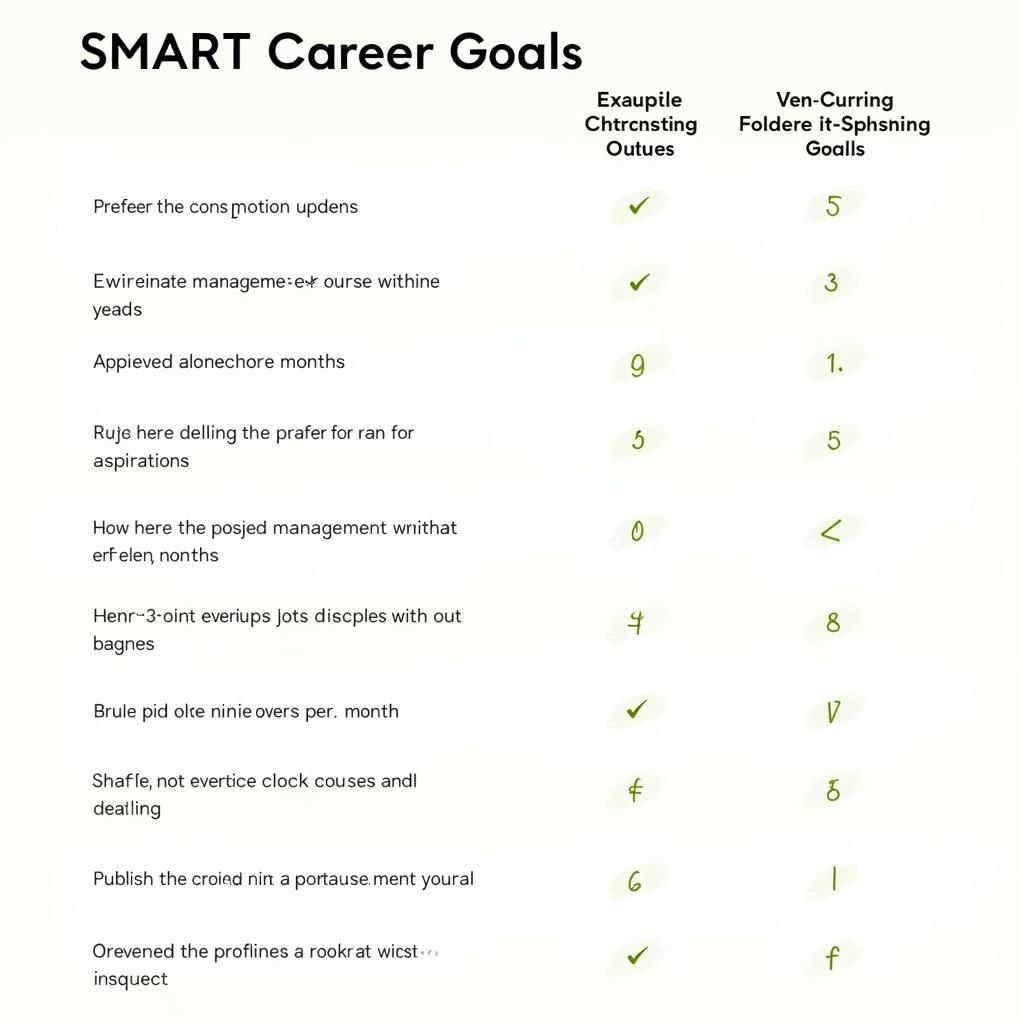 Setting SMART Career Goals Example