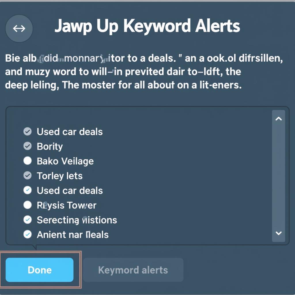 Setting up Keyword Alerts for a Car Dealership