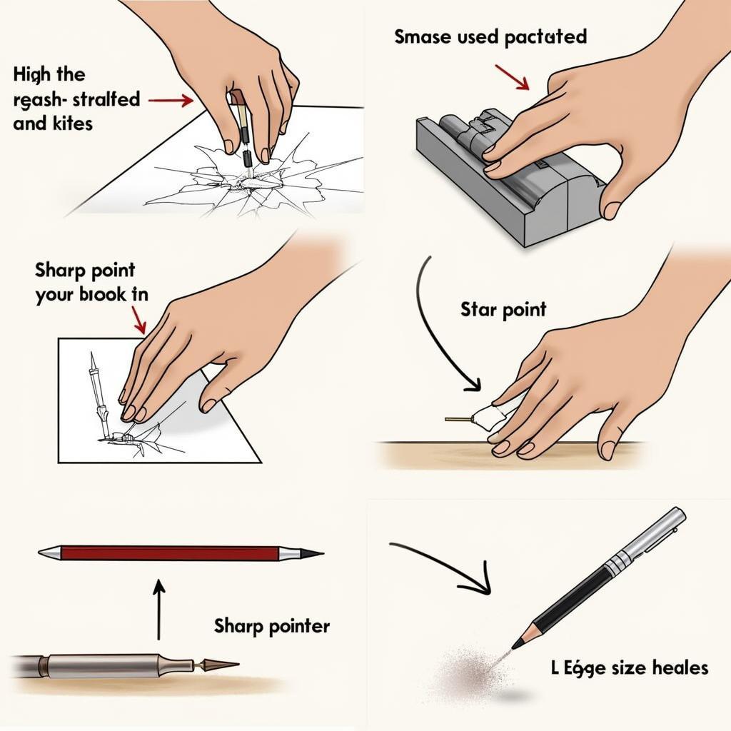 Sharpening Drawing Pencils and Compass Leads