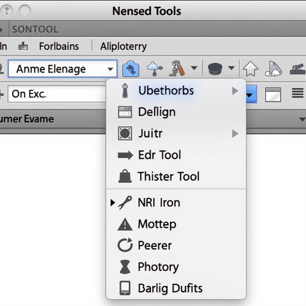 Accessing Nested Tools in Photoshop