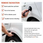 Slide Hammer Dent Removal Process: Pulling a Dent from Car Panel