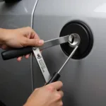 Slim Jim and Wedge Tool for Opening Locked Cars