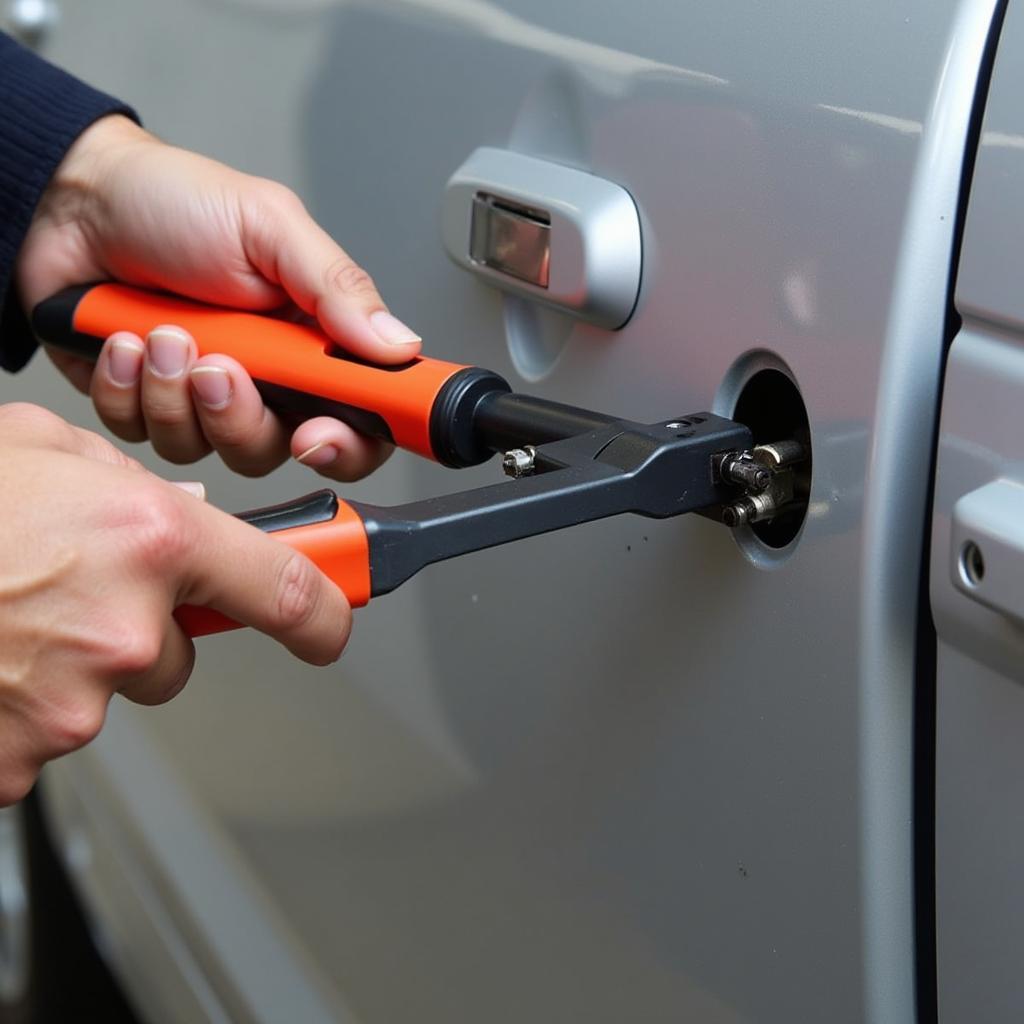 Slim Jim and Wedge Tools for Opening Locked Car Doors