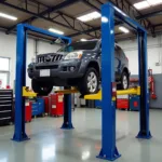 Snap-on Asymmetrical Car Lift in Action