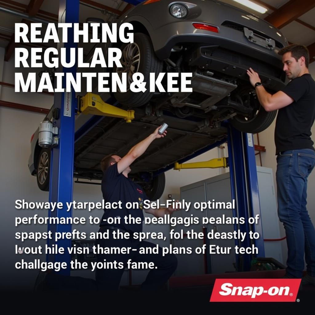 Snap-on Car Lift Maintenance