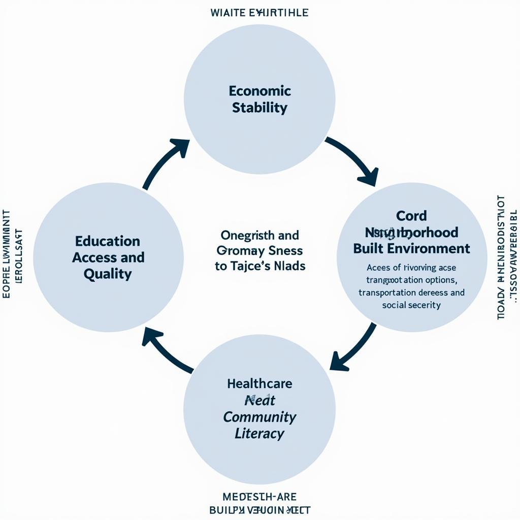 Diagram of Key Social Determinants of Health