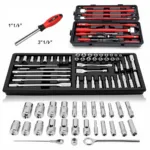 Metric and Standard Socket Set for Foreign Car Repair