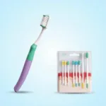 Soft-bristled toothbrush and interdental brushes for gum care