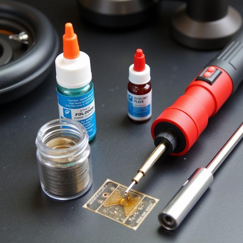 Soldering Iron and Accessories for Car Stereo Wiring