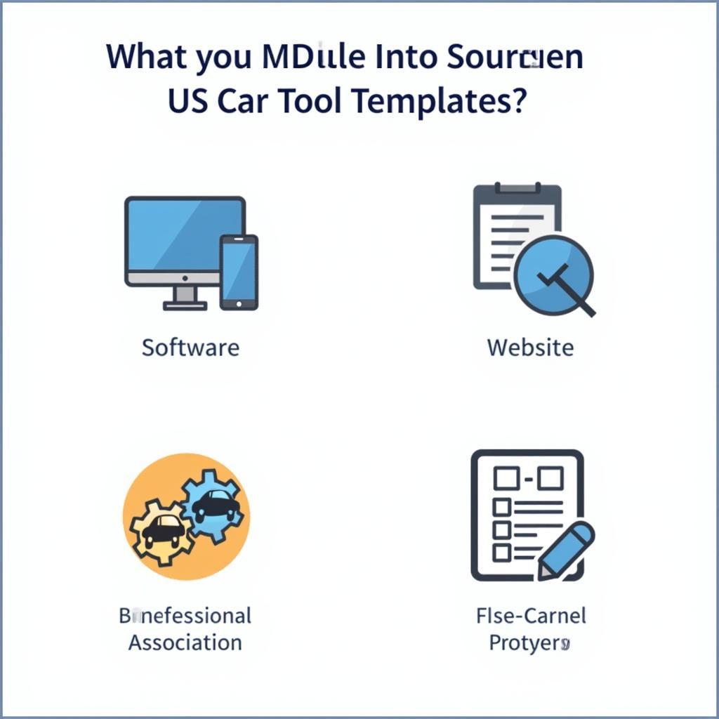 Sources for US Car Tool Templates