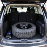 Spare Tire in SUV Trunk