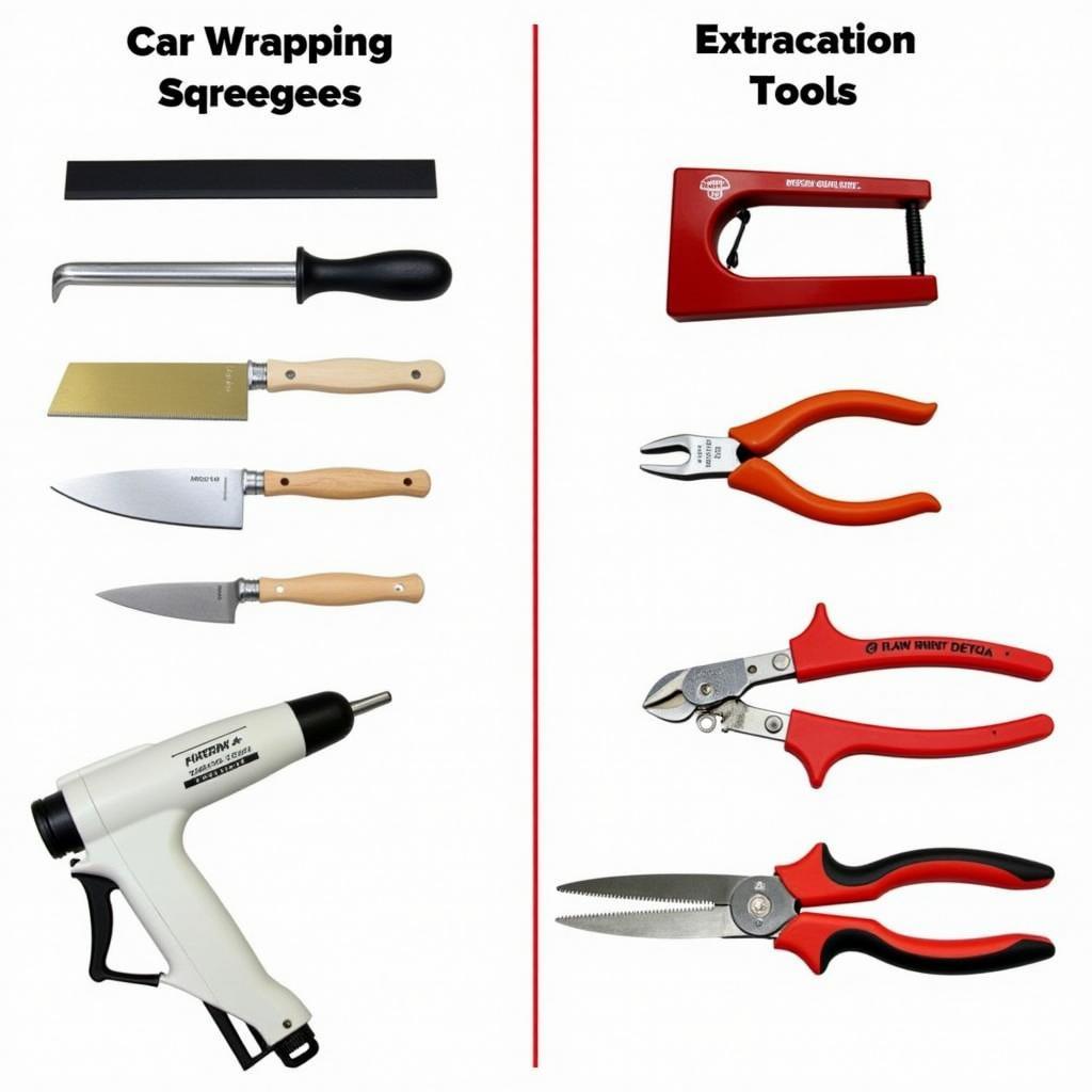 Specialized Car Kit Tools for Wrapping and Extrication