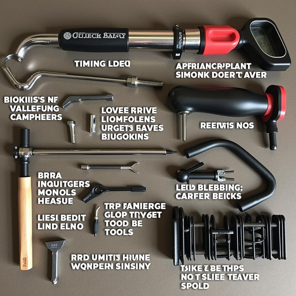 Collection of Specialized Car Maintenance Tools