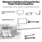 Specialized Car Radio Removal Tools for Intricate Dashboard Designs