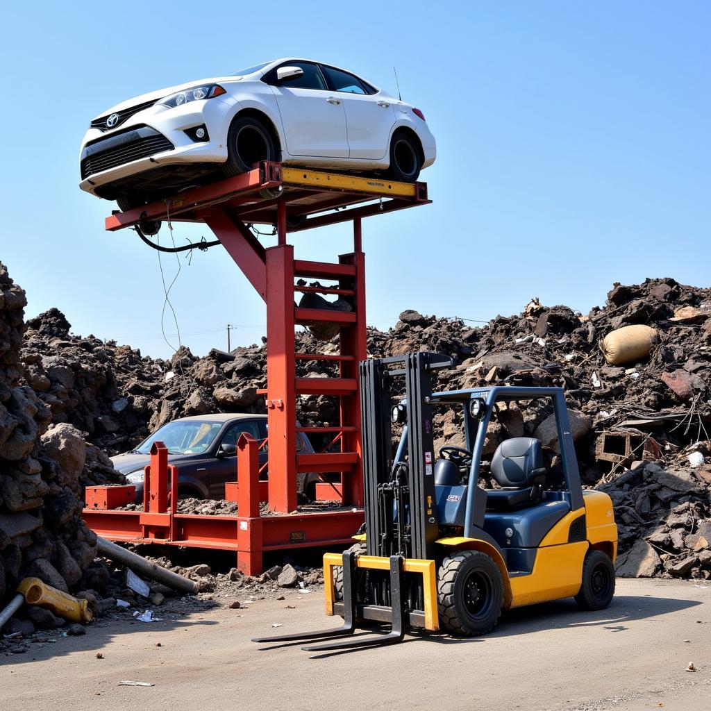 Specialized Tools for Enhanced Efficiency in a Car Scrap Yard