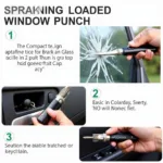 Spring-Loaded Window Punch for Car Escape