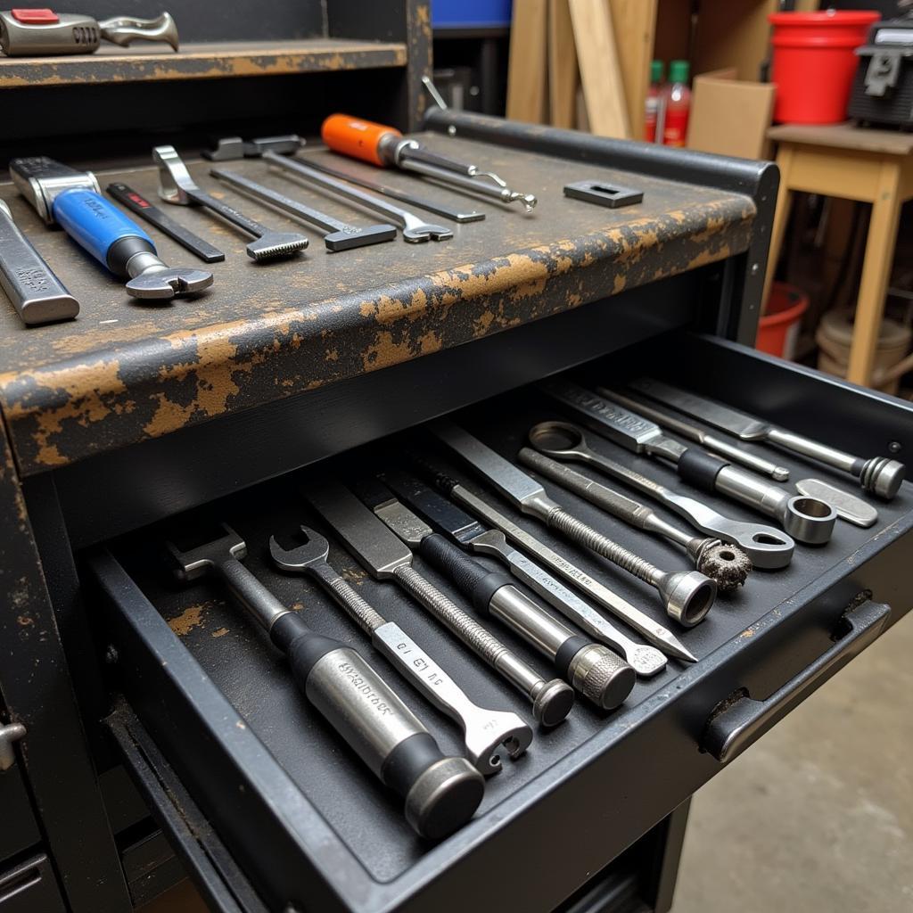 Storing Pressing Tools in Tool Chest