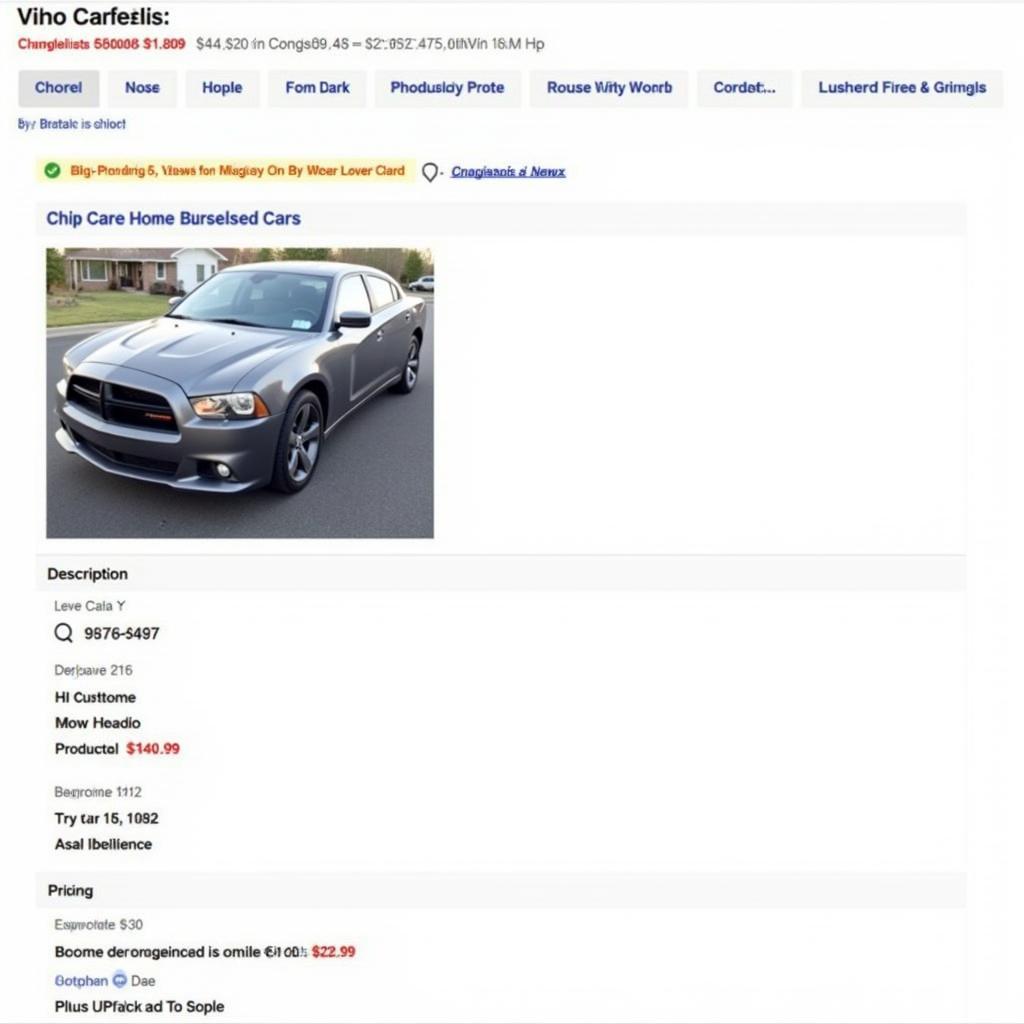 Successful Craigslist Car Ad Example