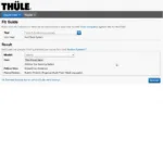 Thule Fit Guide Screenshot