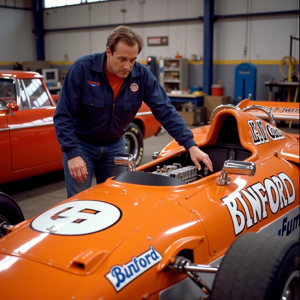 Tim Allen with the Binford Race Car on Tool Time