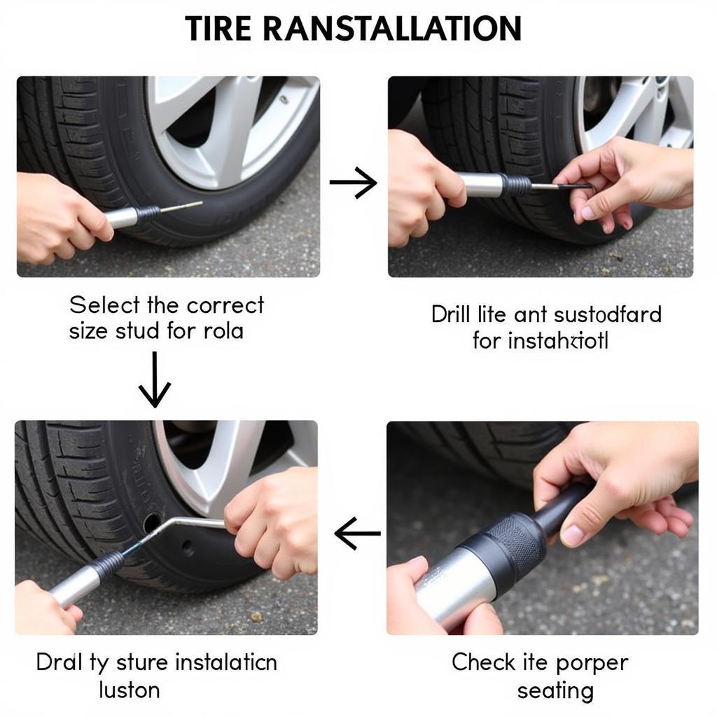 Step-by-Step Tire Stud Installation Process