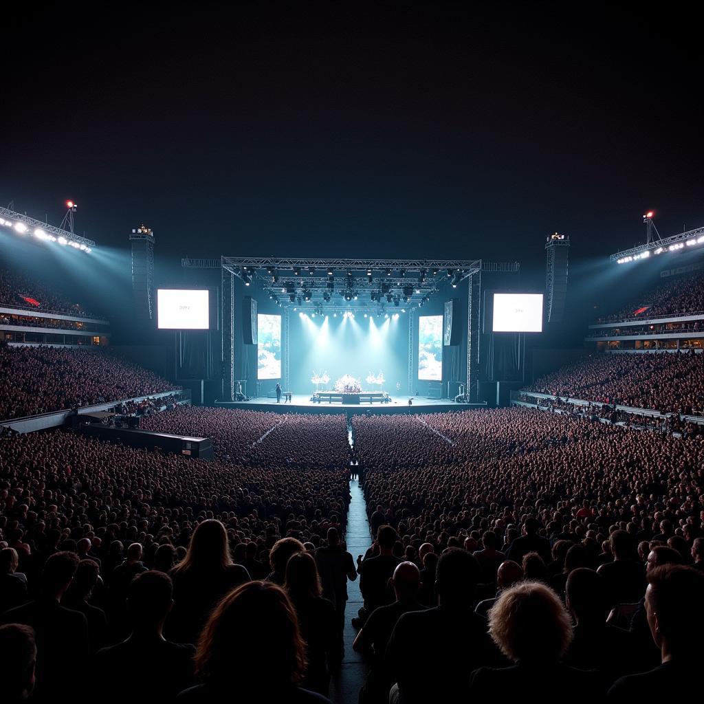 A large crowd at a Tool concert