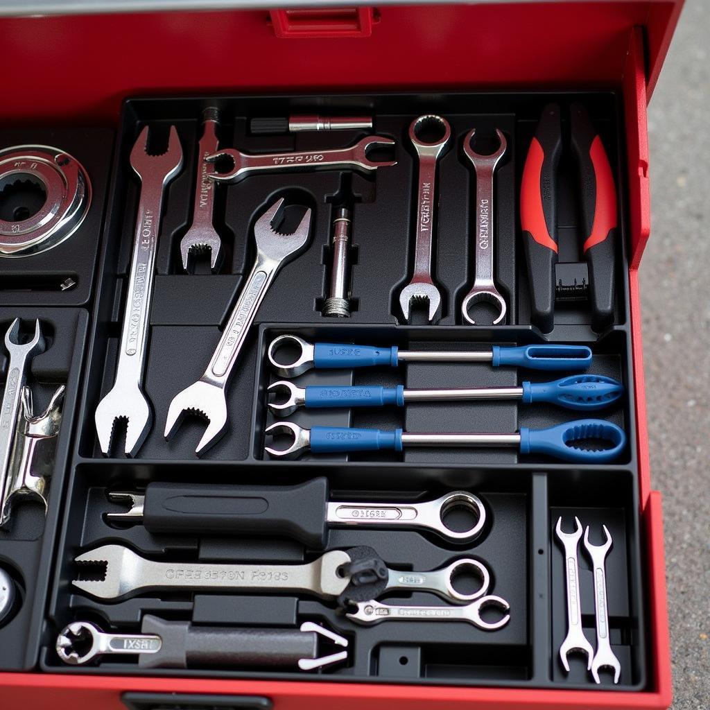 Organized Tool Set Euro Car Parts