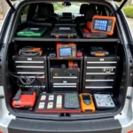 Diagnostic Tools in a Taiwanese Tool Station Car