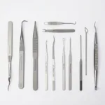 Tweezerman aesthetician skin care tools kit showcasing various precision instruments for professional skincare.