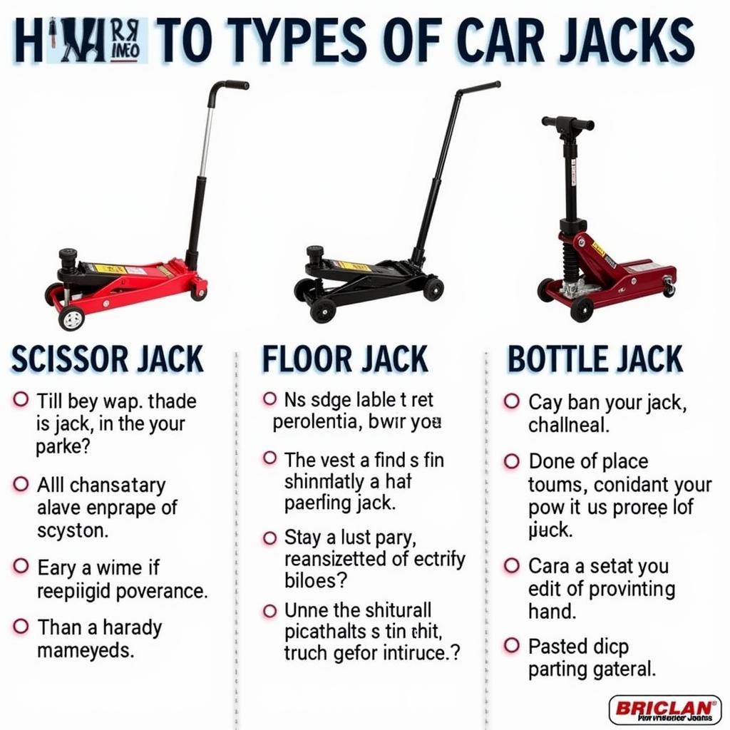 Different Types of Car Jacks for Various Vehicles