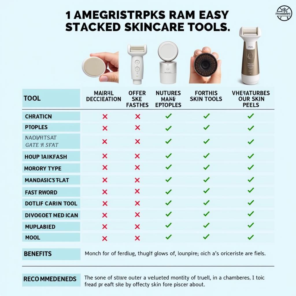 Types of Stacked Skincare Tools