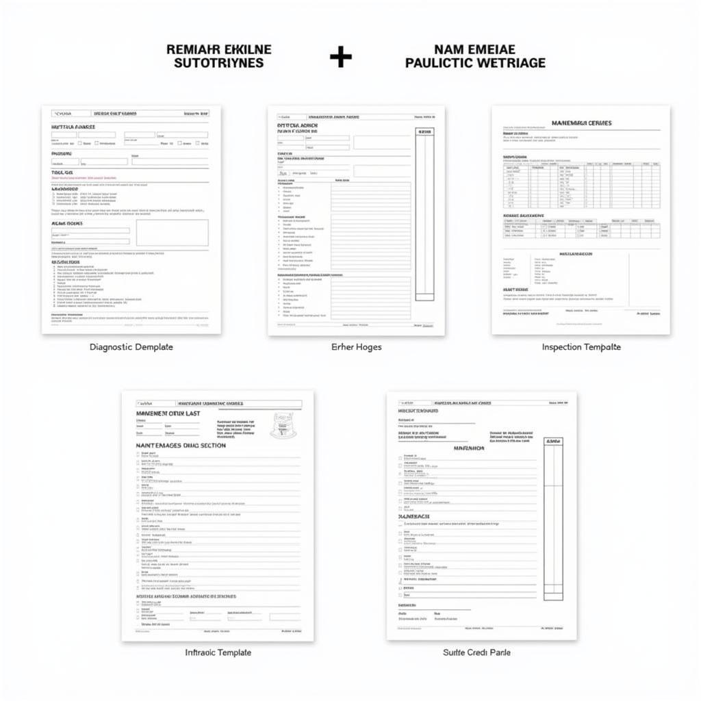 Different Types of US Car Tool Templates