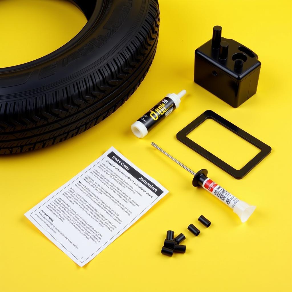 Tyre Repair Kit Contents for Punctures