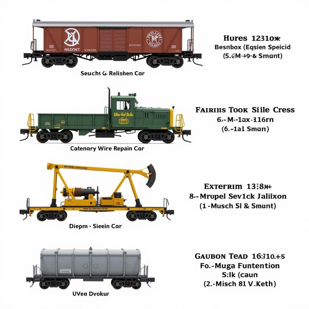 Different Types of Union Pacific Tool Cars