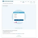 United Healthcare Prior Auth Tool Portal Login Screenshot