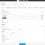 User-friendly interface of a used car chooser tool