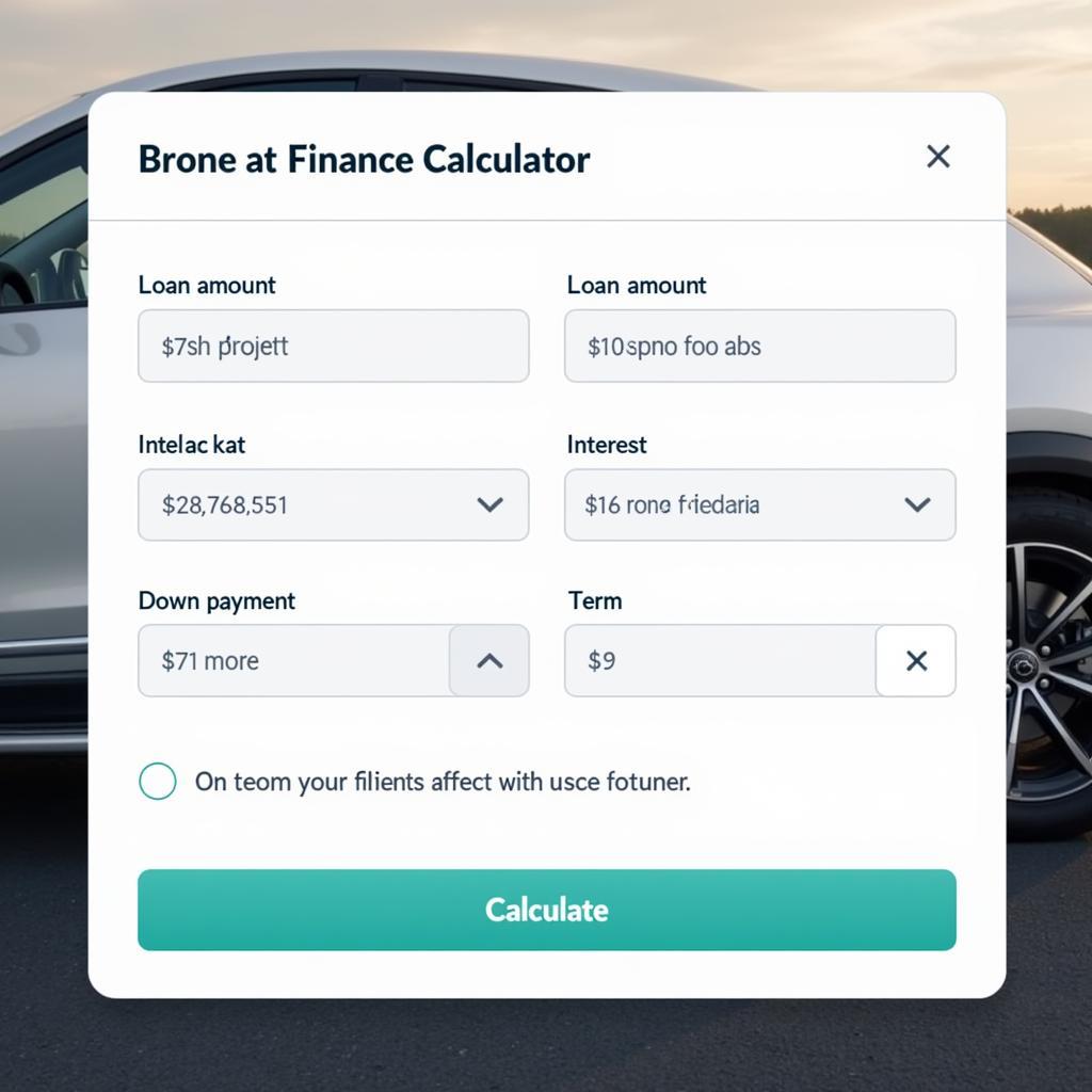 Used Car Finance Calculator