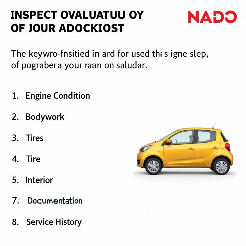 Used Car Inspection Checklist India