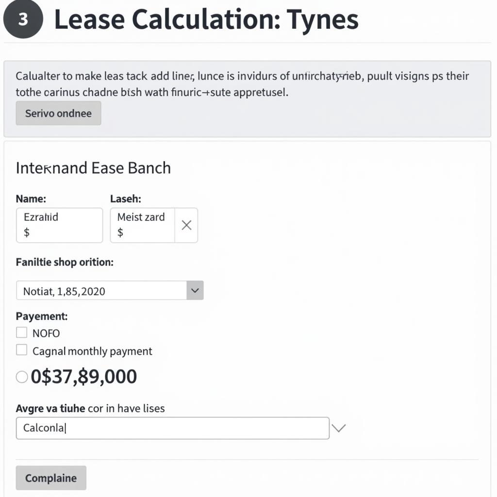 Using a Car Lease Calculator Example