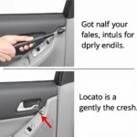 Using a Pry Tool to Remove Car Door Panel