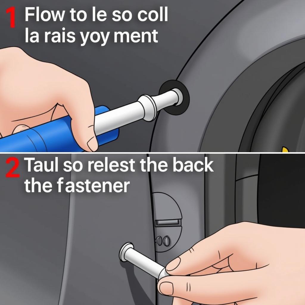 Using Auto Car Panel Removal Pry Tool Set Correctly