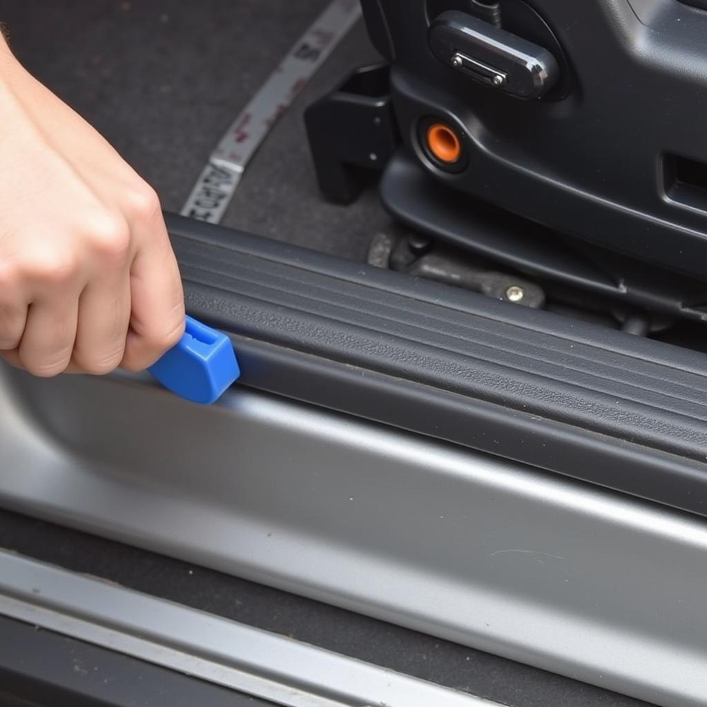 Using Car Door Panel Removal Tool