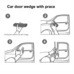 Using a Car Door Wedge Inflatable Door Opening Tool Kit